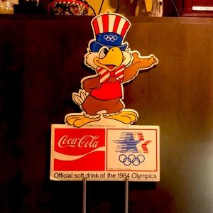 Official Coca Cola billboard for the 84 Olympics